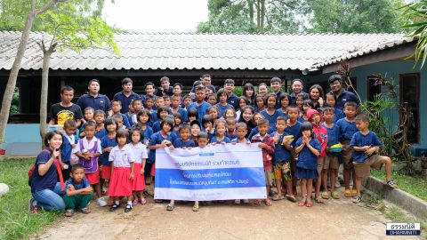 จิตอาสากลุ่มบริษัทธรรมนิติปรับปรุงห้องสมุด ร.ร.เทพพนาธรรมนิติอุปถัมภ์