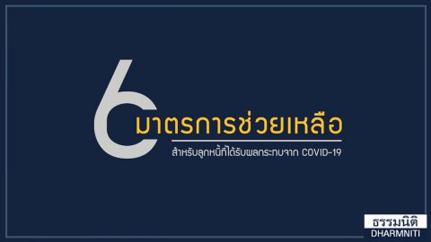 6 มาตรการช่วยเหลือ สำหรับลูกหนี้ที่ได้รับผลกระทบจาก COVID-19