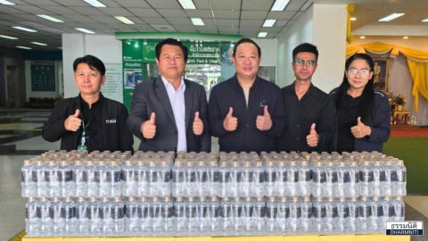 มูลนิธิธรรมนิติ มอบน้ำดื่ม 480 ขวด สนับสนุนภารกิจเกณฑ์ทหาร เขตบางซื่อ ประจำปี 2569